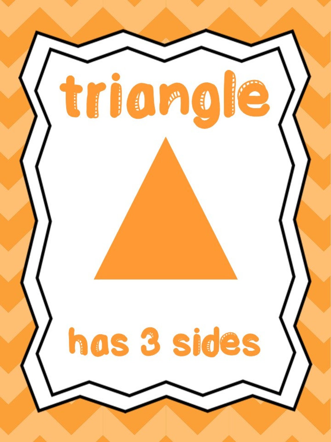 8 Printable 2-D Shapes Posters. Full Page Classroom Wall | Etsy