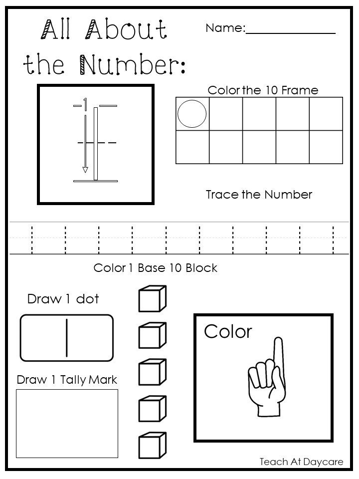 20 printable all about the numbers 1 20 worksheets etsy