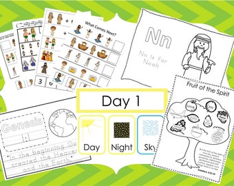 Preschool Bible Studies Curriculum Download. Preschool-Kindergarten. Worksheets and Activities in PDF files.