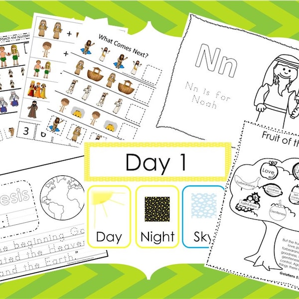 Preschool Bible Studies Curriculum Download. Preschool-Kindergarten. Worksheets and Activities in PDF files.