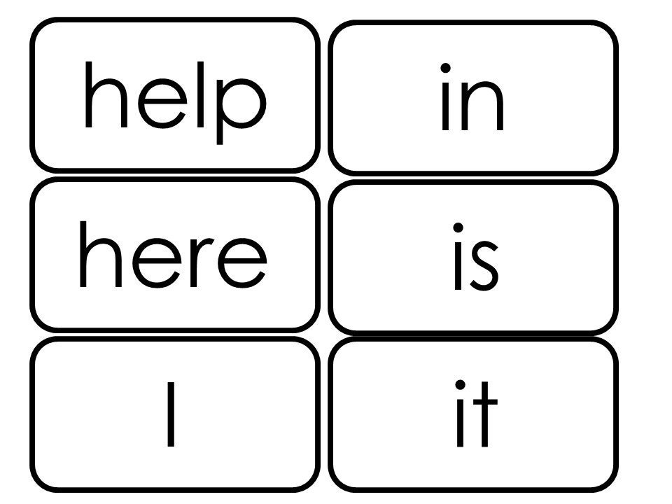 40 Printable Dolch Preprimer Sight Word Flashcards. Prek Etsy
