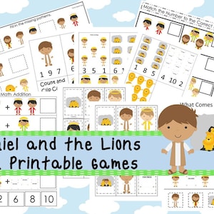 Daniel and the Lions Den Games: 30 druckbare Aktivitäten (PDF)