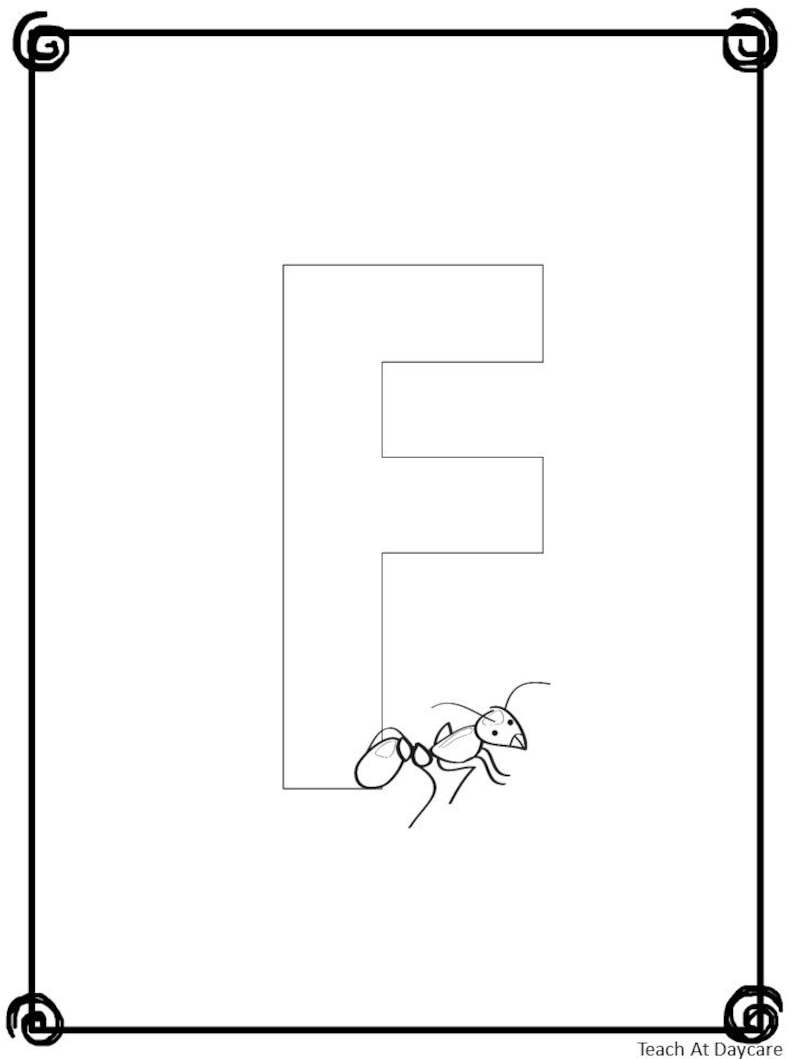 27 Printable French Alphabet Coloring Book Worksheets. Etsy