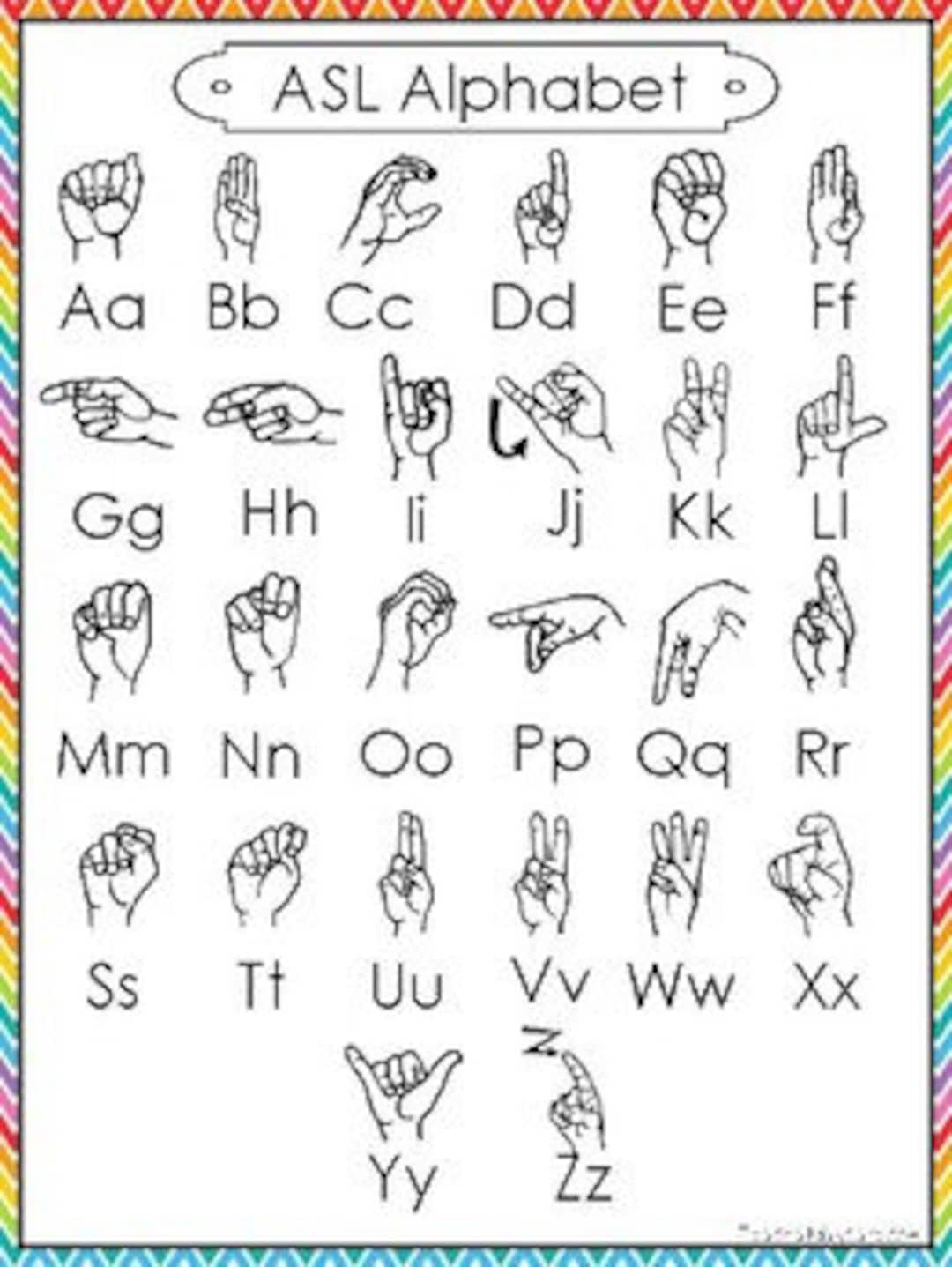 single-printable-rainbow-border-asl-alphabet-reference-poster-prints-8-5-x-11-inches-etsy
