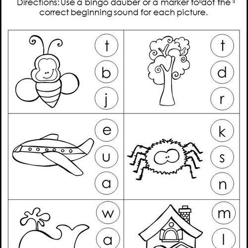 Phonics Worksheets CVC Sound It Outkindergarten/first Grade - Etsy Hong ...