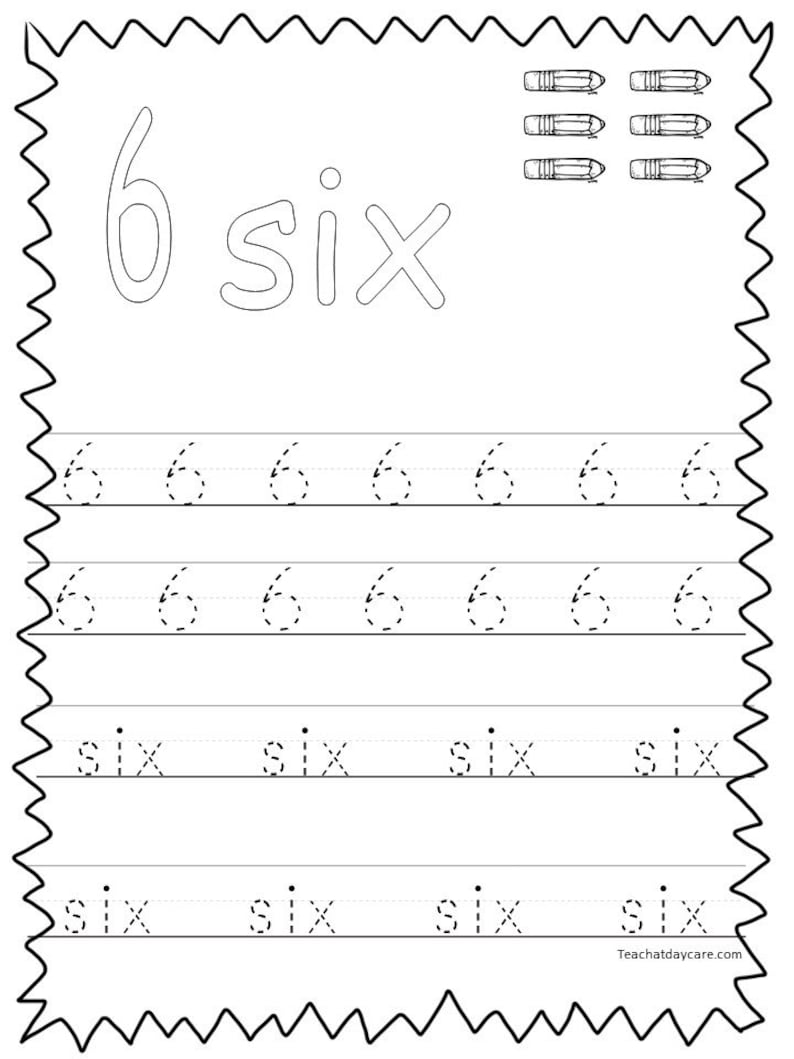 20 printable numbers 1 20 tracing worksheets etsy