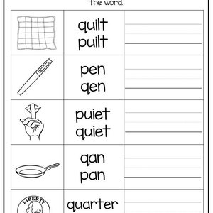 40 no prep p and q letter reversal worksheets and activities etsy