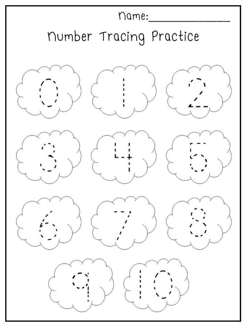 Kindergarten math worksheets zoom