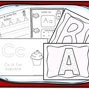 Descarga del plan de estudios del alfabeto. Preescolar-Kindergarten. Hojas de trabajo y actividades en archivos PDF.