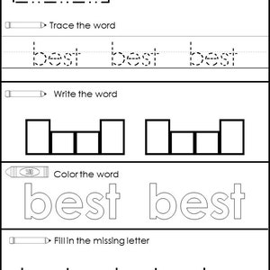 46 Printable Dolch 2nd Grade Word Work Worksheets. 2nd Grade ...