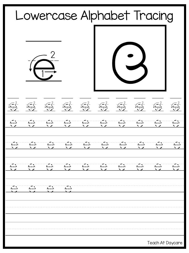 26 Printable Lowercase Alphabet Tracing Worksheets. - Etsy Hong Kong