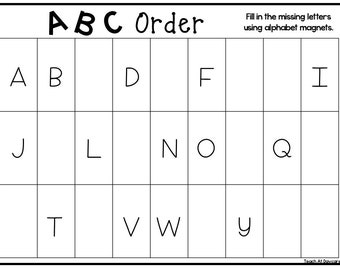 4 printable abc order work mats worksheets etsy ireland