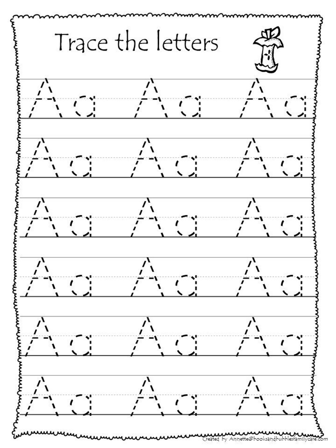 26 Printable Trace the Alphabet Worksheets. Preschool-kdg Phonics. - Etsy