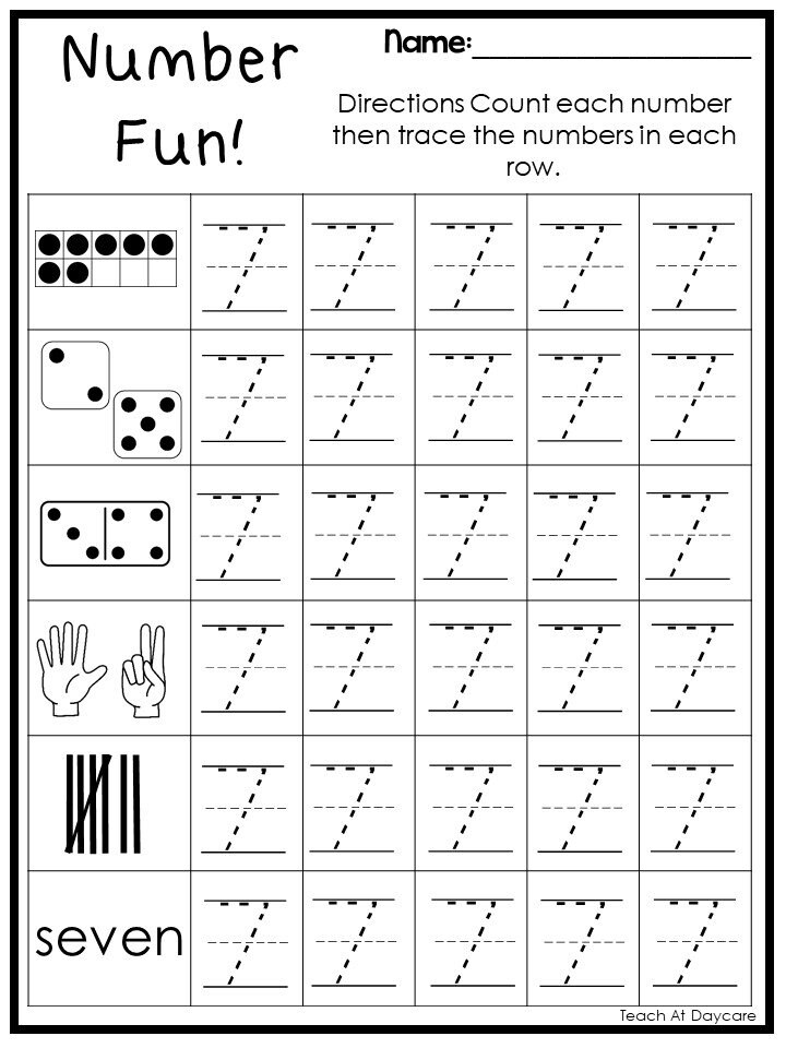 10 printable number fun subitizing 1 20 worksheets etsy