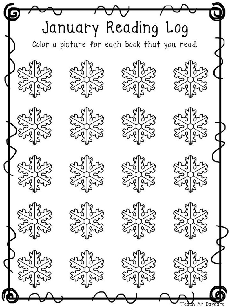 12 Printable Monthly Themed Reading Log Worksheets. Kdg-5th - Etsy