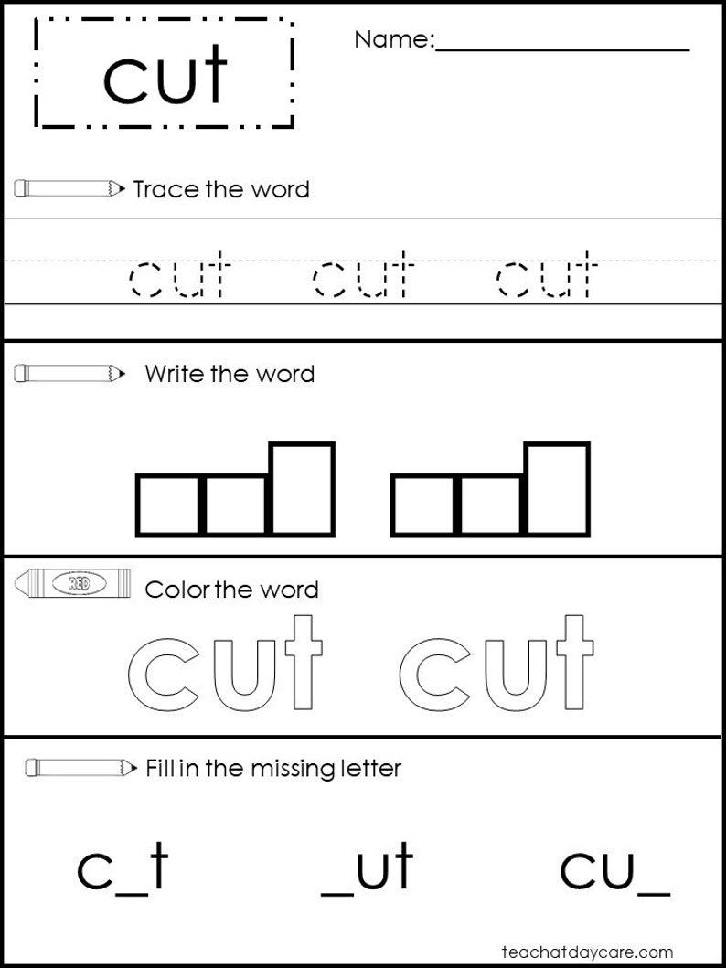 41 Printable Dolch 3rd Grade Word Work Worksheets. 3rd Grade | Etsy