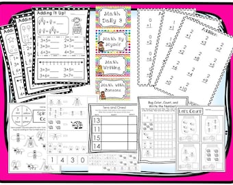 Math Curriculum Download. Preschool-Kindergarten. Worksheets and Activities in PDF files.
