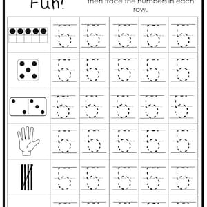 10 Printable Number Fun-subitizing 1-20 Worksheets. Preschool ...