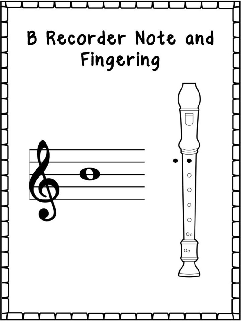 11 B A G Recorder Worksheets. Music Appreciation and Etsy