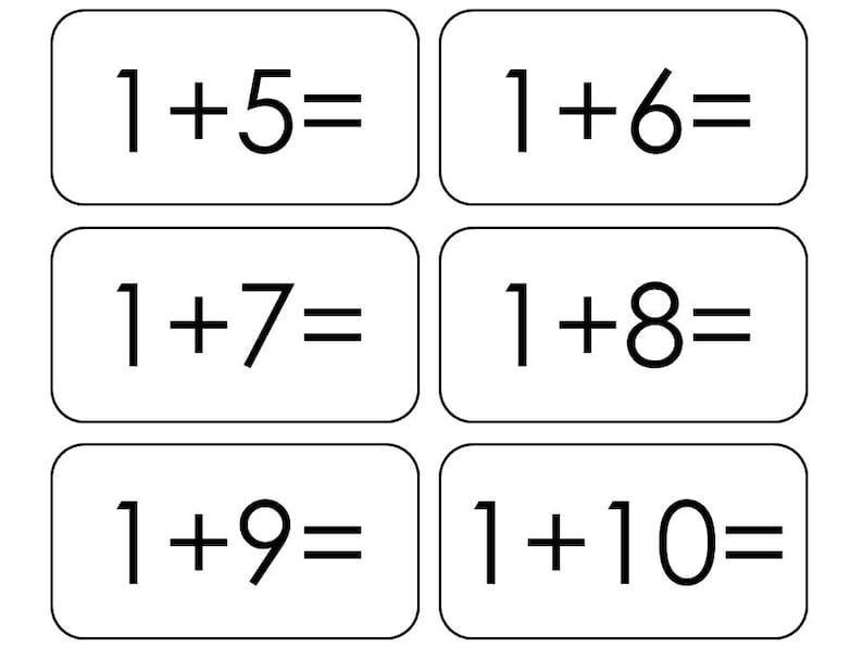 169 Printable Addition Flashcards. Facts 0-12. Preschool Thru - Etsy