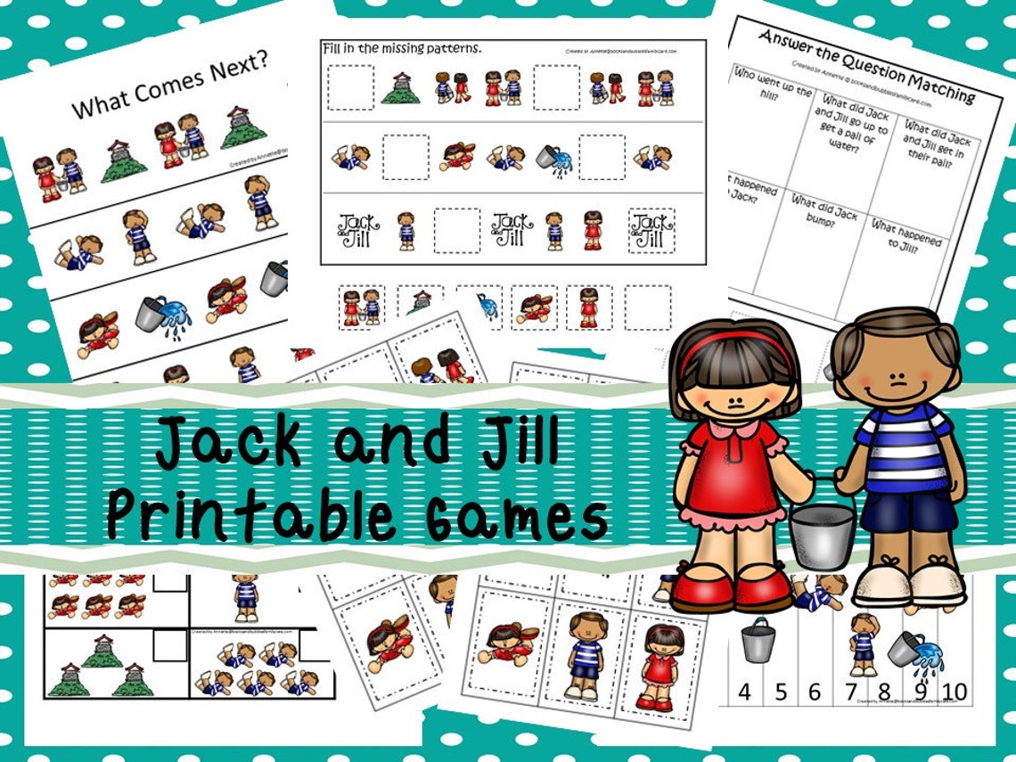 30 Jack and Jill Games Download. Games and Activities in PDF Etsy