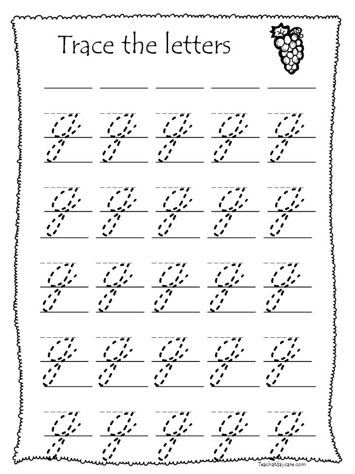 26 printable lowercase cursive trace the alphabet worksheets etsy