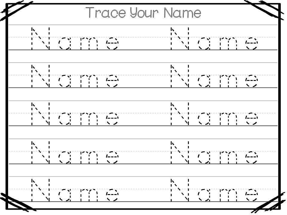 20 custom no prep non editable name tracing worksheets and etsy