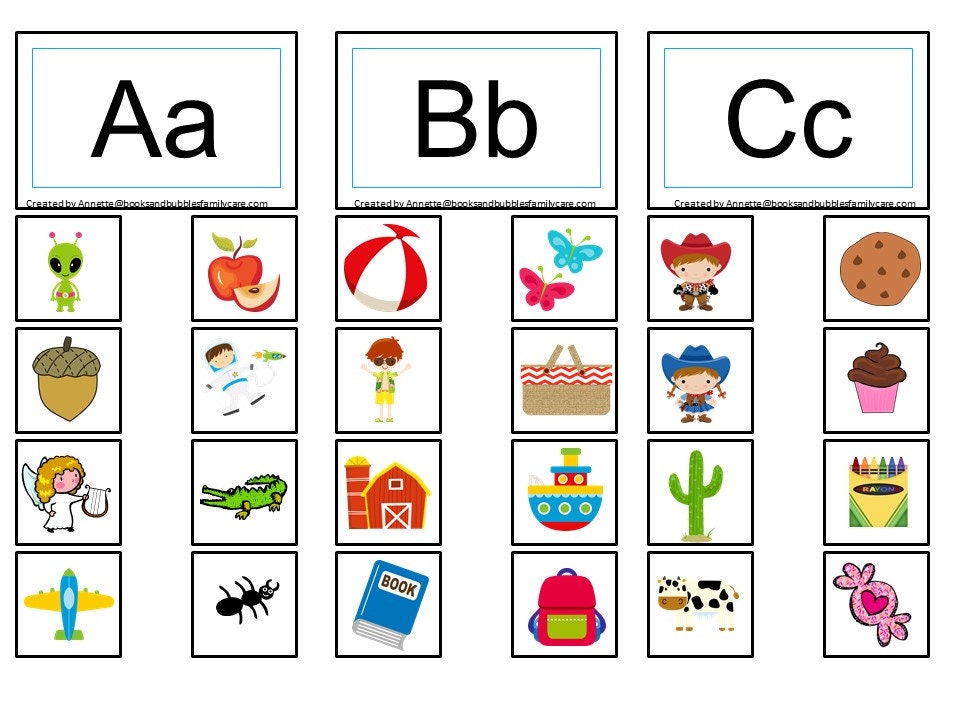 alphabet phonics beginning sounds sort preschool and etsy