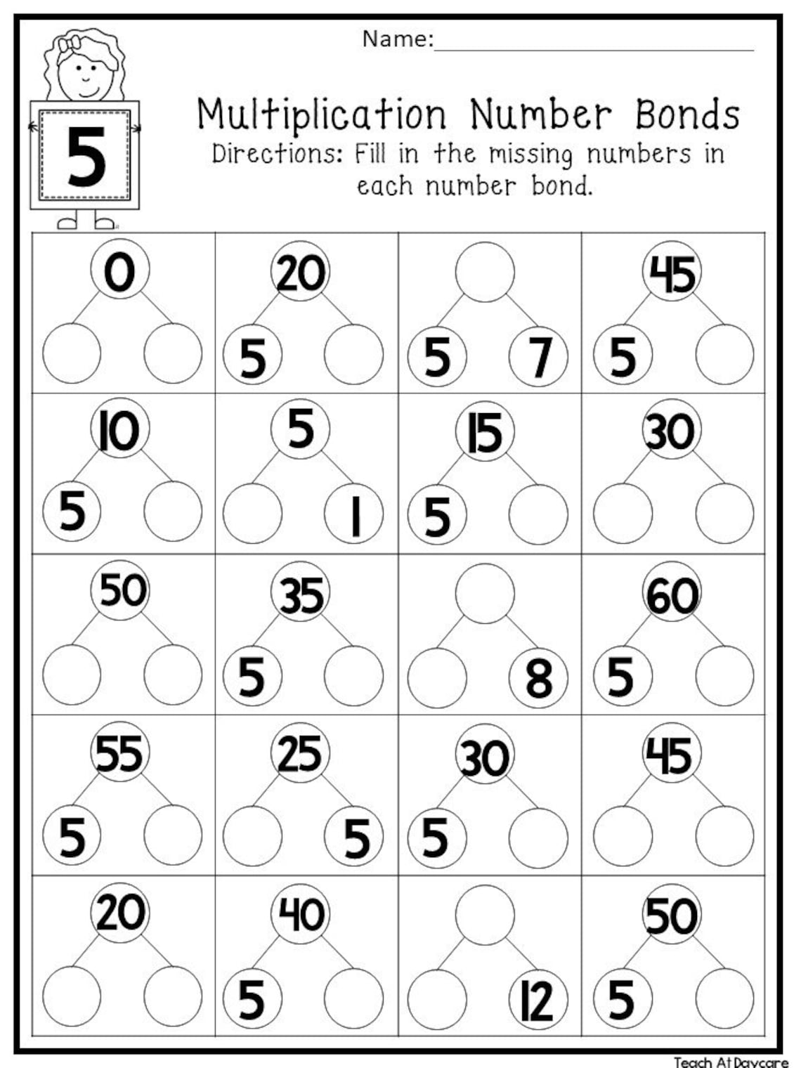 Number Bonds To 100 Worksheet Multiples Of 10