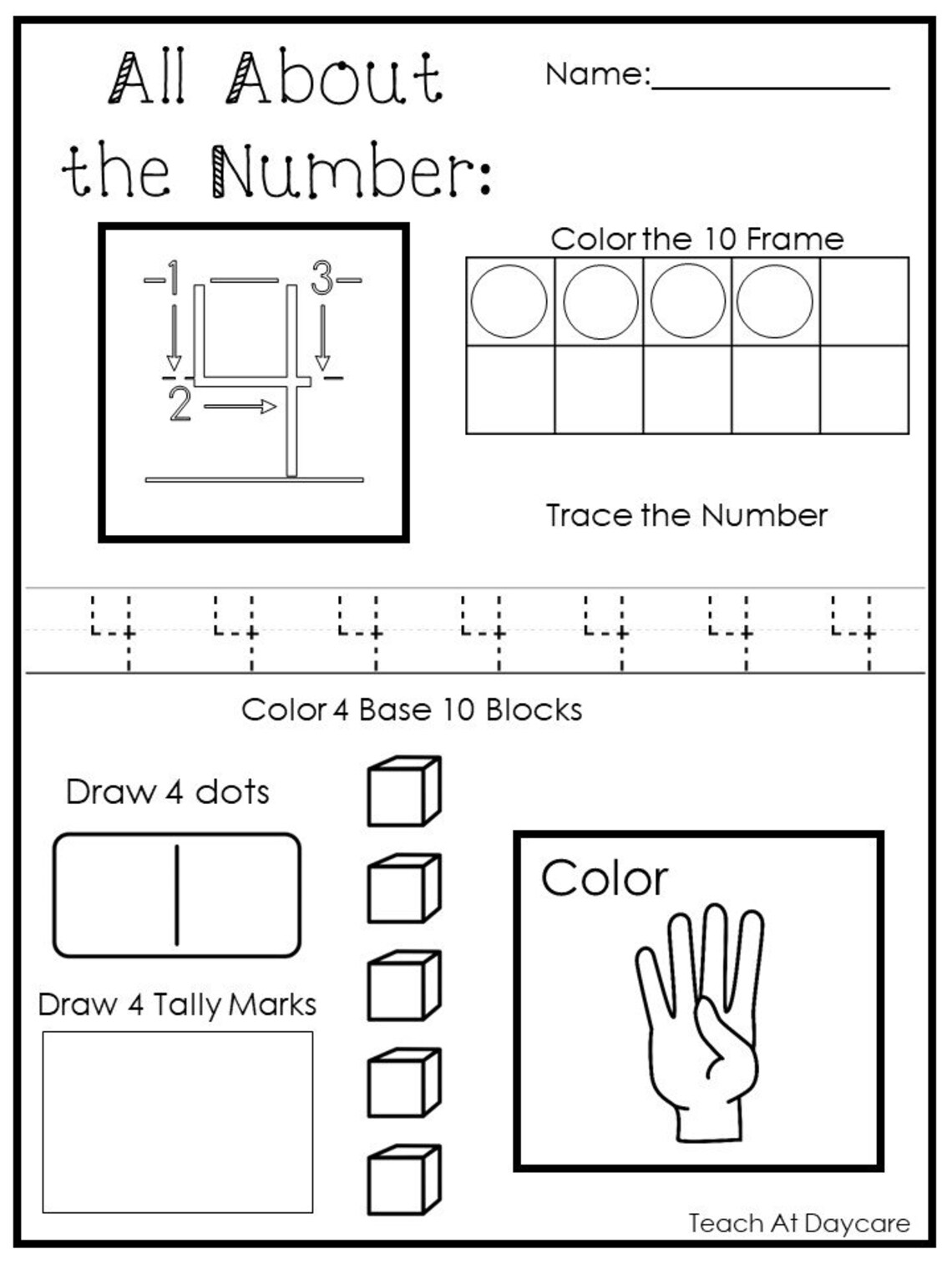 20 Printable All About the Numbers 1-20 Worksheets. Preschool ...