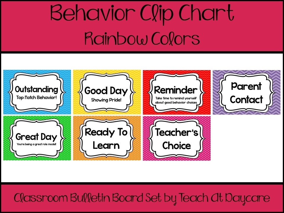 Ready to learn behavior chart