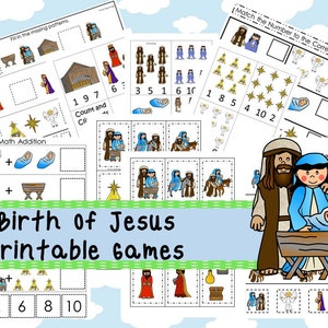 30 Birth of Jesus Games Download. Games and Activities in PDF Files. - Etsy