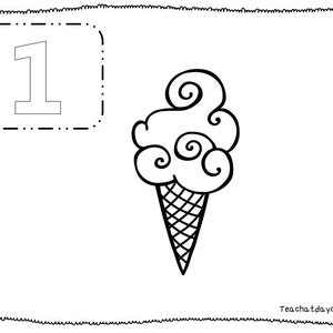 20 Printable Numbers 1-20 Counting and Color Worksheets. Preschool-Kindergarten Numbers and Math.