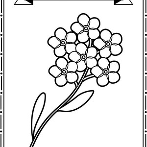 50 Printable State Flower Color Worksheets. Preschool and Kindergarten ...
