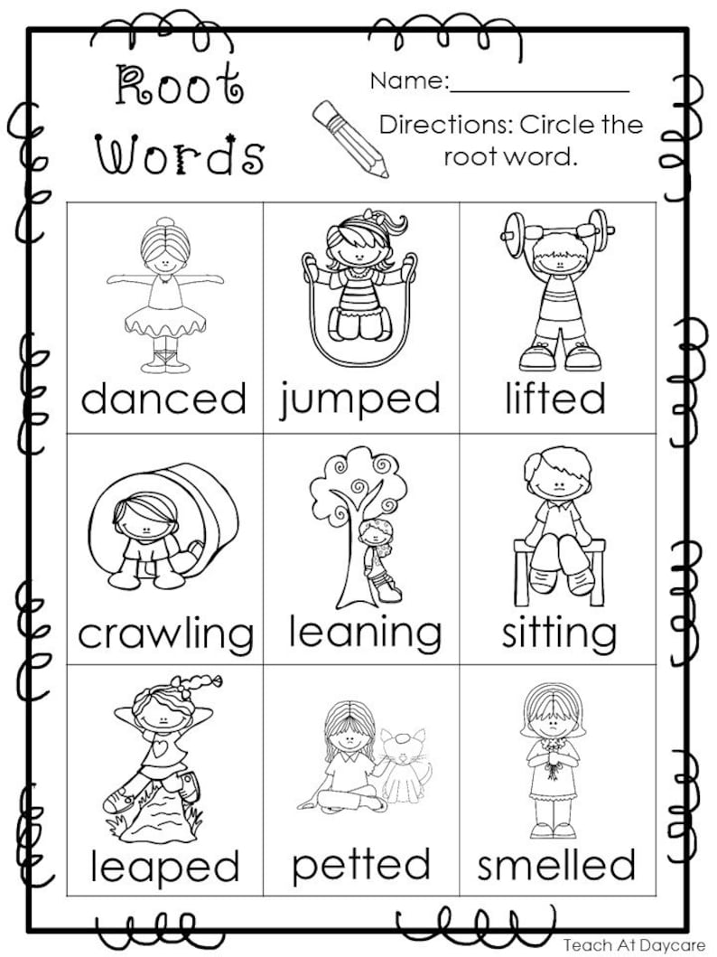 Root Words Worksheet Pdf