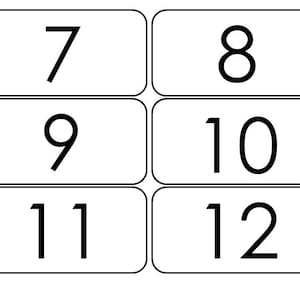 100 Printable Numbers 1-100 Flashcards. Preschool Thru Third Grade ...