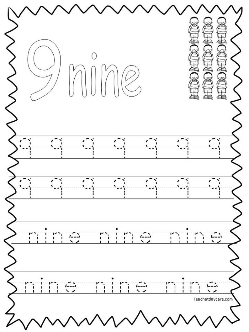 20 printable numbers 1 20 tracing worksheets etsy
