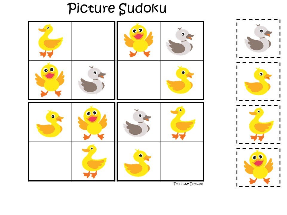 30 Ducks At the Pond Preschool Educational Learning Games | Etsy