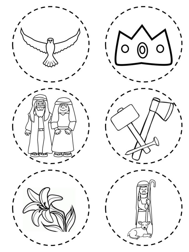 The Jesse Tree Printable Activities. Children's Bible | Etsy