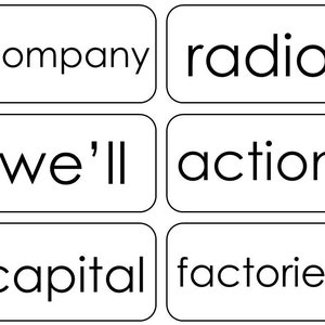 100 Printable Fry&#39;s Tenth Hundred Sight Word Flashcards. 4th-5th Grade Sight Words. High Frequency Word Flashcards.