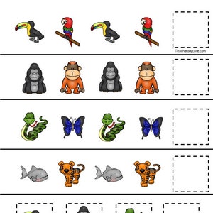 30 Rainforest Animals Games Download. Games and Activities in PDF Files ...