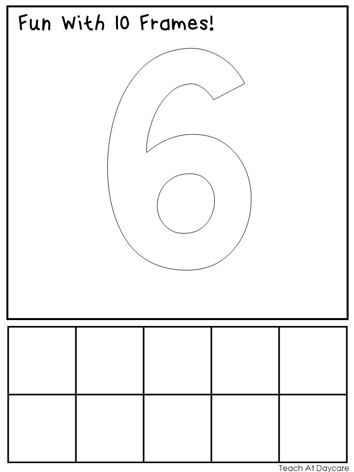 60 Printable Fun With 10 Frames Numbers 1-10 Worksheets. - Etsy Hong Kong