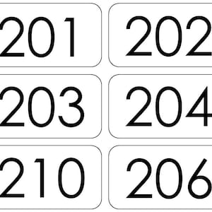 100 Printable Numbers 201-300 Flashcards.  Preschool thru Third Grade educational math learning activity.