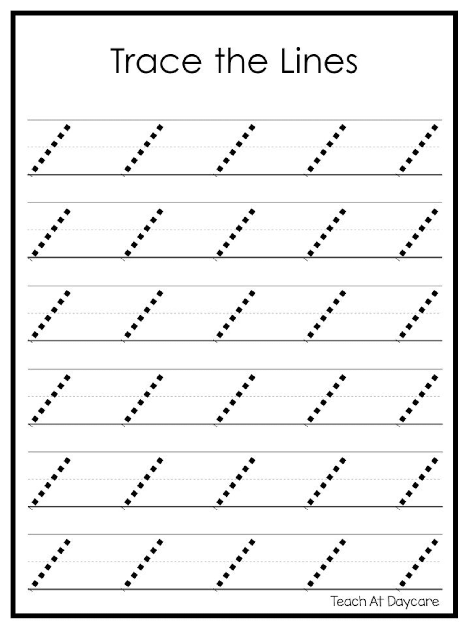 16 Printable Beginning Tracing Trace the Lines Worksheets Etsy 16 Printable Beginning Tracing Trace the Lines Worksheets Etsy