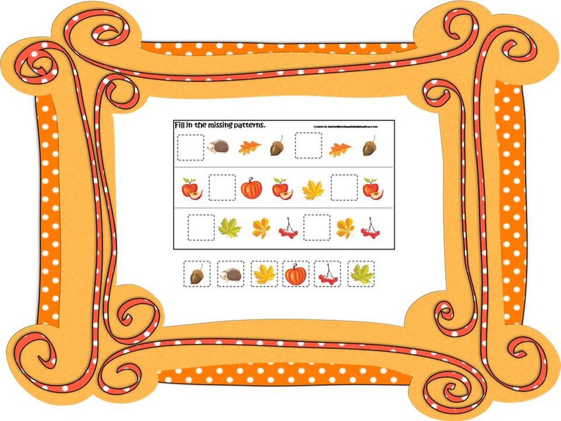 30 Fall Harvest Games Download. Games and Activities in PDF files. image 3