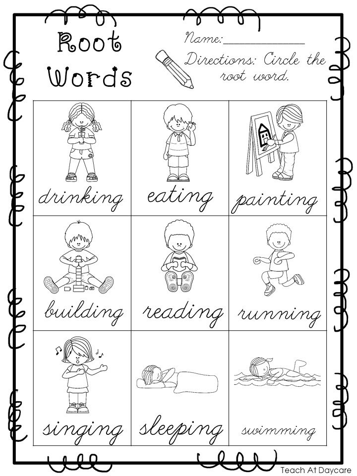 10 Printable Cursive Root Words Worksheets. 1st-3rd Grade ELA ...