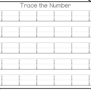 Printable Numbers 0-100 Tracing Worksheets. Preschool-Kindergarten Handwriting, Numbers and Counting.