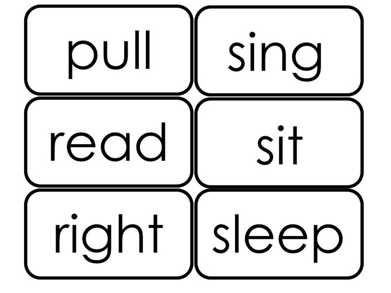 46 printable dolch 2nd grade sight word flashcards etsy