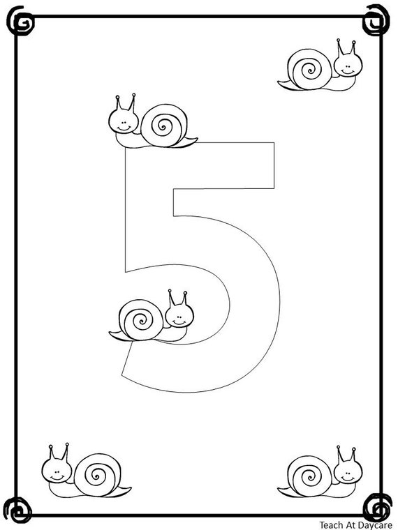 740 Numbers For Coloring Book Free
