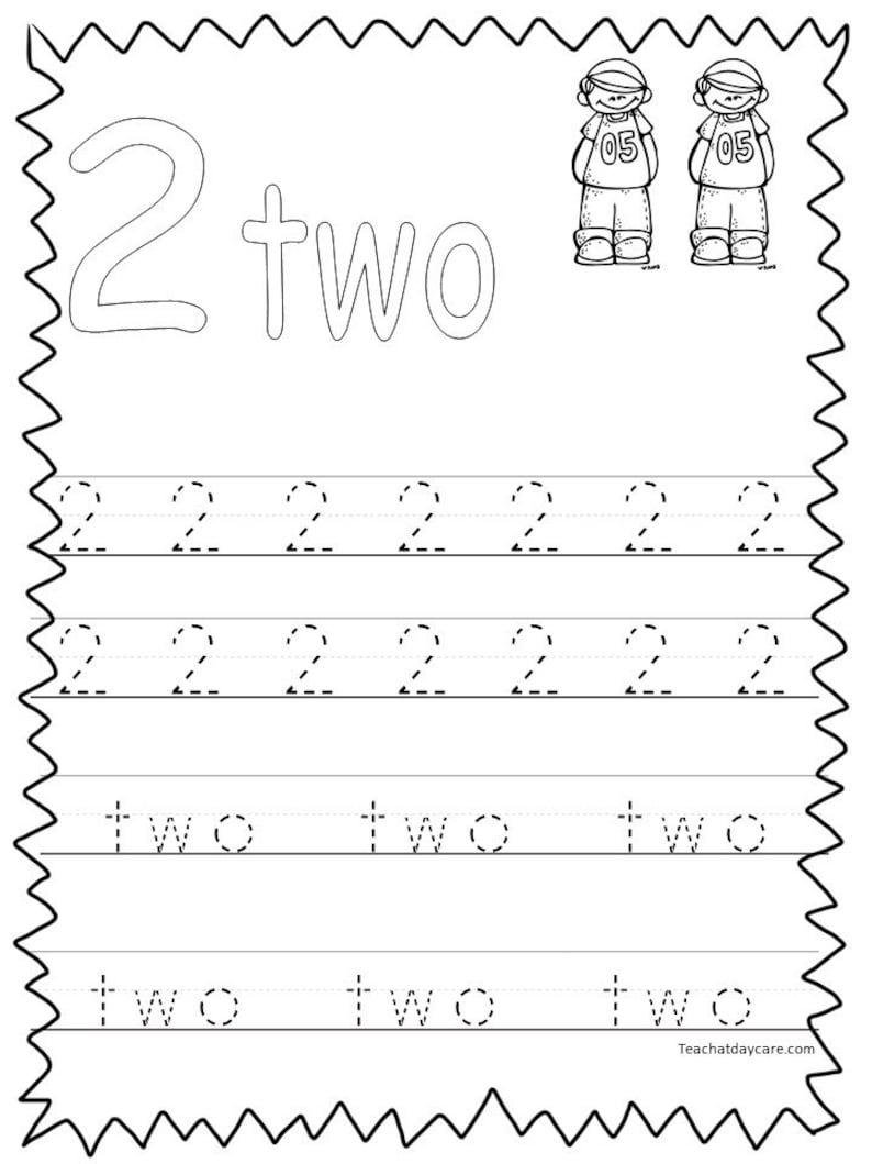 20 printable numbers 1 20 tracing worksheets etsy